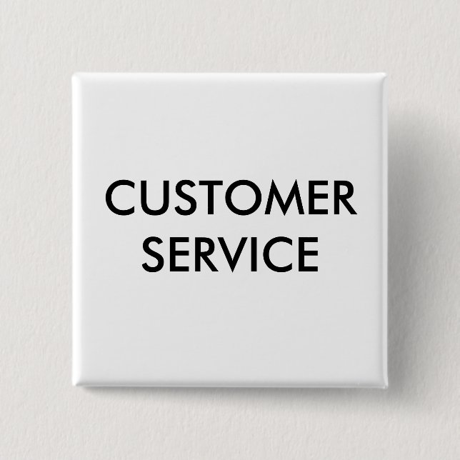 BADGE CARRÉ 5 CM SERVICE CLIENT (Devant)