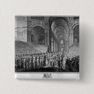 Badge Carré 5 Cm Service de thanksgiving dans la cathédrale de St