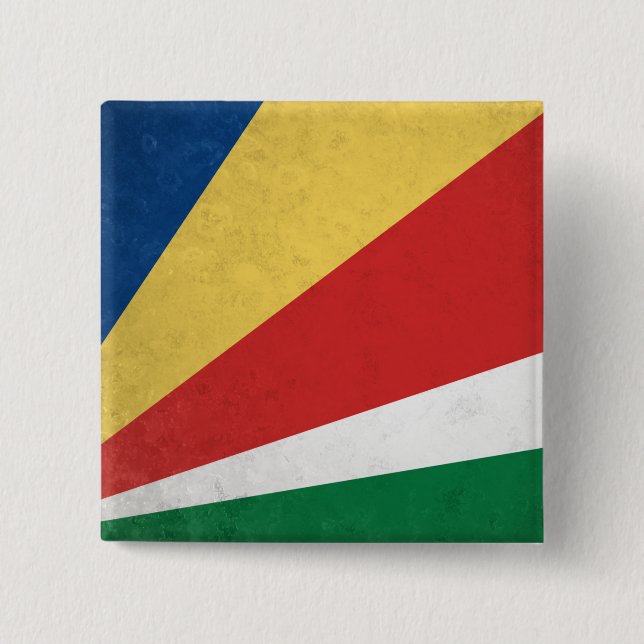 Badge Carré 5 Cm Seychelles (Devant)