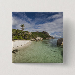 Badge Carré 5 Cm Seychelles, île de La Digue, L'Union Estate 2