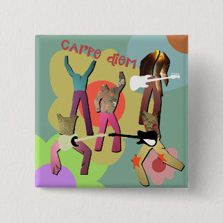 Badge Carré 5 Cm shagadelic slovenia eurovision joker out bouton