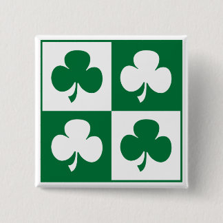 Badge Carré 5 Cm Shamrock