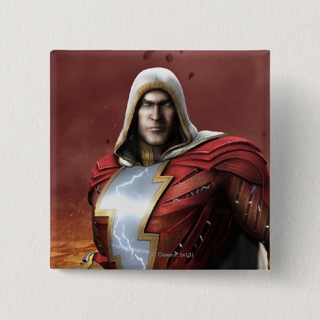 Badge Carré 5 Cm Shazam (Devant)