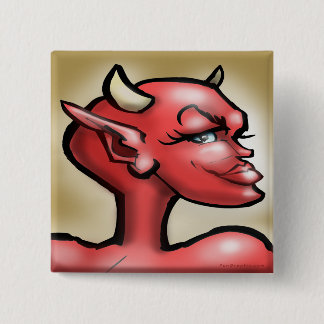 Badge Carré 5 Cm She Devil