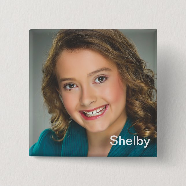 Badge Carré 5 Cm Shelby 2 (Devant)