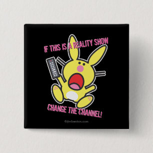 Badge Carré 5 Cm Si c'est une télé réalité