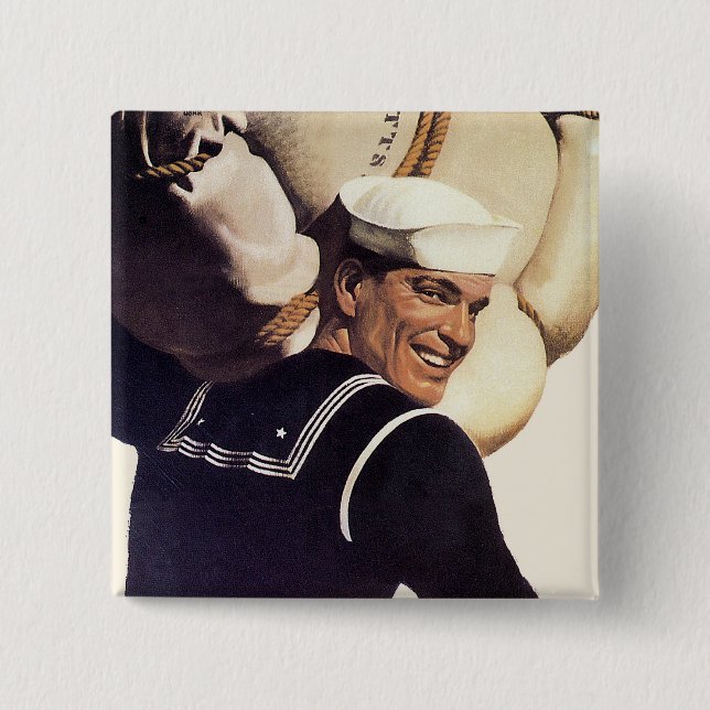 Badge Carré 5 Cm Si vous dites où il va… (Devant)