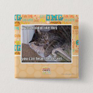 Badge Carré 5 Cm Si vous le tenez comme ça