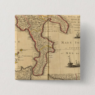 Badge Carré 5 Cm Sicile Italie