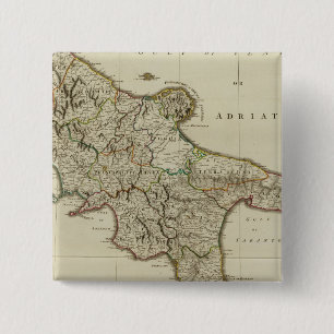 Badge Carré 5 Cm Sicile, Royaume de Naples