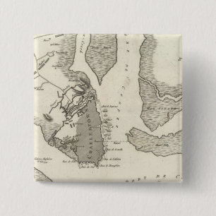 Badge Carré 5 Cm Siège de Charleston