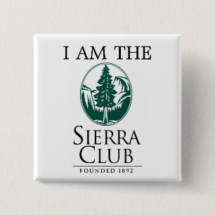 Badge Carré 5 Cm Sierra club, JE SUIS