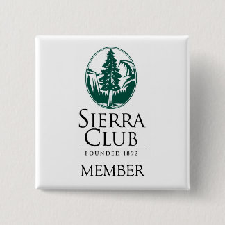Badge Carré 5 Cm Sierra club, MEMBRE, MEMBRE