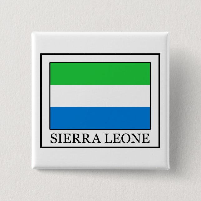Badge Carré 5 Cm Sierra Leone (Devant)