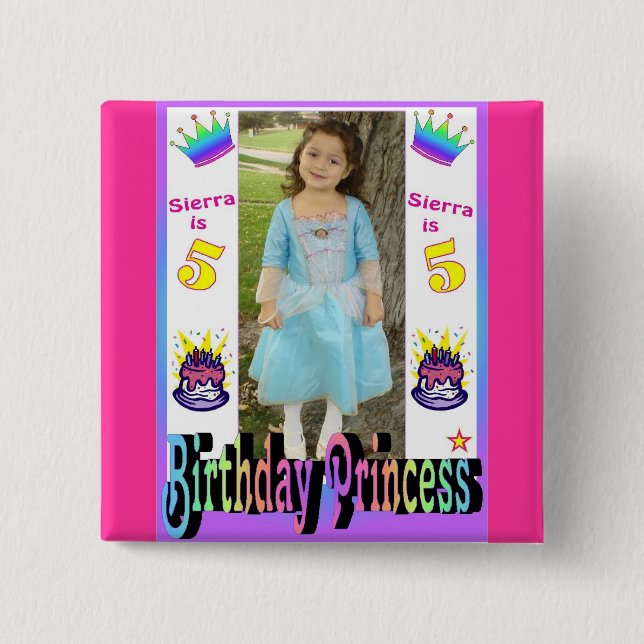 Badge Carré 5 Cm sierrafront (Devant)