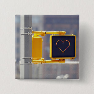 Badge Carré 5 Cm Signal de trafic