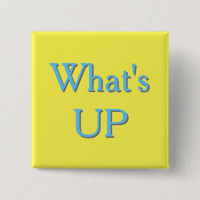 Badge Carré 5 Cm Signalisation WhatsUP (Devant)