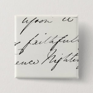 Badge Carré 5 Cm Signature de Florence Nightingale