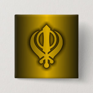 Badge Carré 5 Cm Sikh