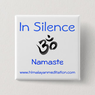 Badge Carré 5 Cm Silence