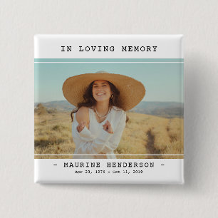 Badge Carré 5 Cm Simple Moderne Photo de souvenir en souvenir 