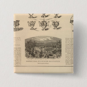 Badge Carré 5 Cm Simpson, Hall, Miller et Traveler's Company