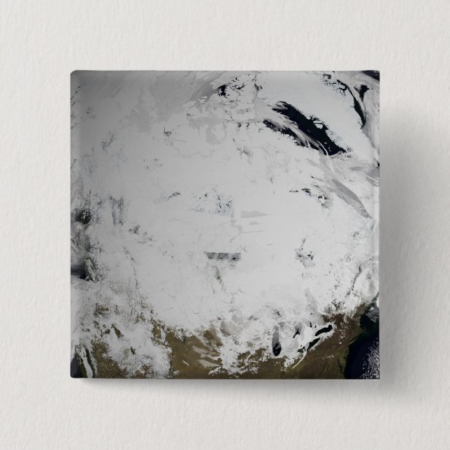 Badge Carré 5 Cm Simulation de nuage d'une seule journée 2 (Devant)