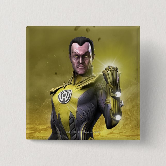 Badge Carré 5 Cm Sinestro (Devant)