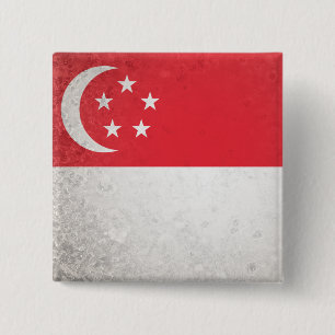 Badge Carré 5 Cm Singapour
