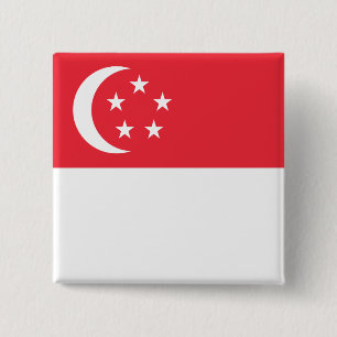Badge Carré 5 Cm Singapour