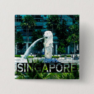 Badge Carré 5 Cm Singapour