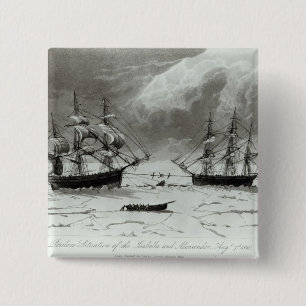 Badge Carré 5 Cm Situation périlleuse d'Isabella et