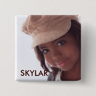 BADGE CARRÉ 5 CM SKYLAR