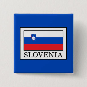 Badge Carré 5 Cm Slovénie
