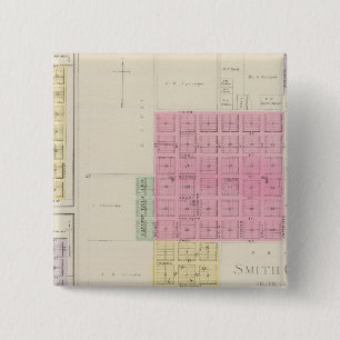 Badge Carré 5 Cm Smith Centre, Gould City, Motor, Webster, Kansas