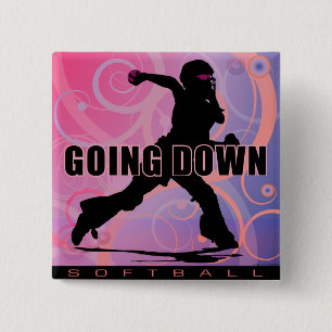 Badge Carré 5 Cm softball26