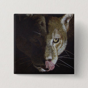 Badge Carré 5 Cm Soirée Cougar