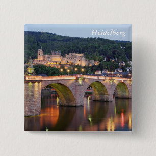 Badge Carré 5 Cm Soirée d'Heidelberg