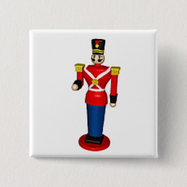 Badge Carré 5 Cm Soldat de jouet (Devant)