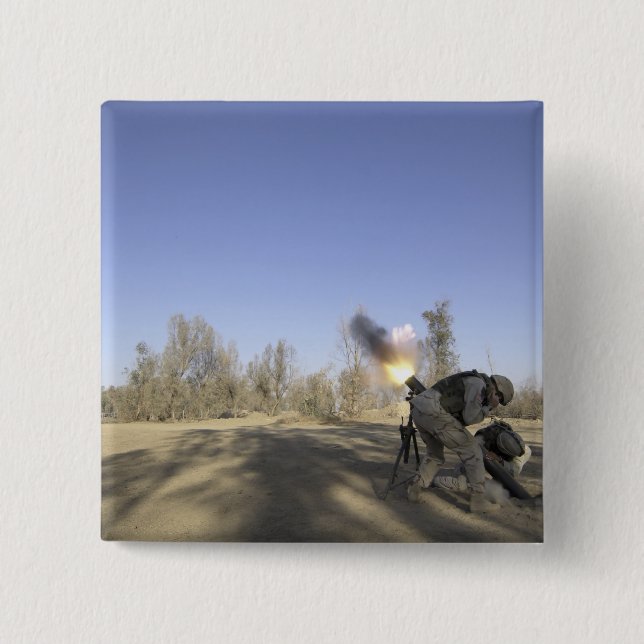 Badge Carré 5 Cm soldats 2 (Devant)