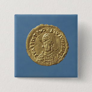 Badge Carré 5 Cm Solidus de Romulus Augustulus