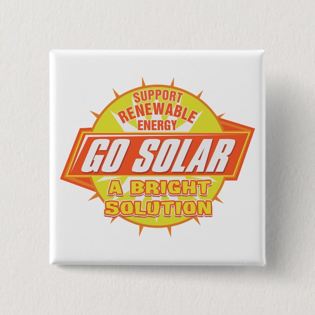 Badge Carré 5 Cm Solution à énergie solaire (Devant)