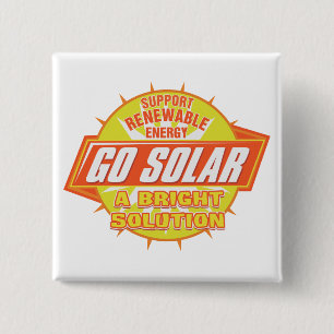 Badge Carré 5 Cm Solution à énergie solaire