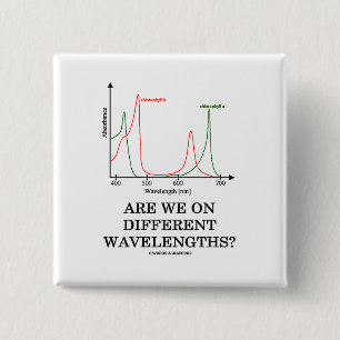 Badge Carré 5 Cm Sommes-nous sur différentes longueurs d'onde ?