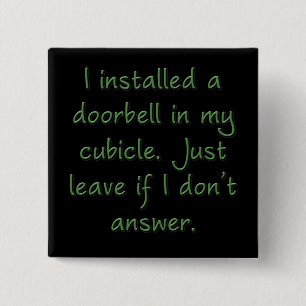 Badge Carré 5 Cm Sonnez la cloche (carrée)