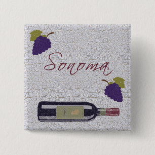 Badge Carré 5 Cm Sonoma Magnet