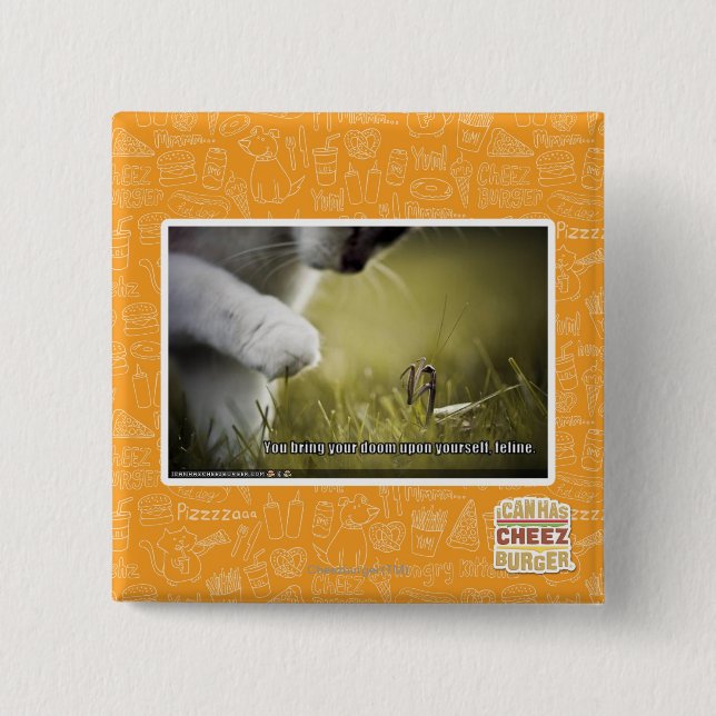 Badge Carré 5 Cm Sort malheureux sur vous-même (Devant)