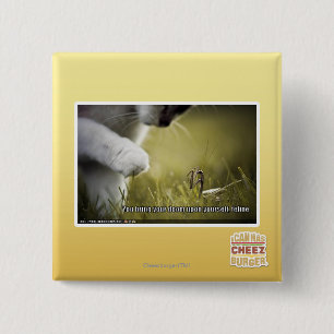 Badge Carré 5 Cm Sort malheureux sur vous-même