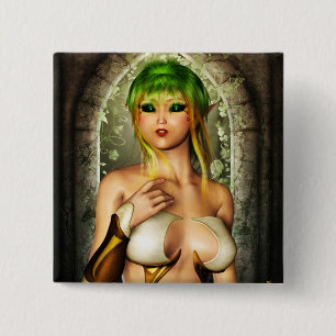 Badge Carré 5 Cm Souci