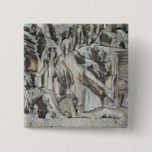 Badge Carré 5 Cm Soulagement de l'apothéose de l'empereur Antoninu